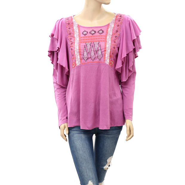 Free People La Cienega Blouse Top