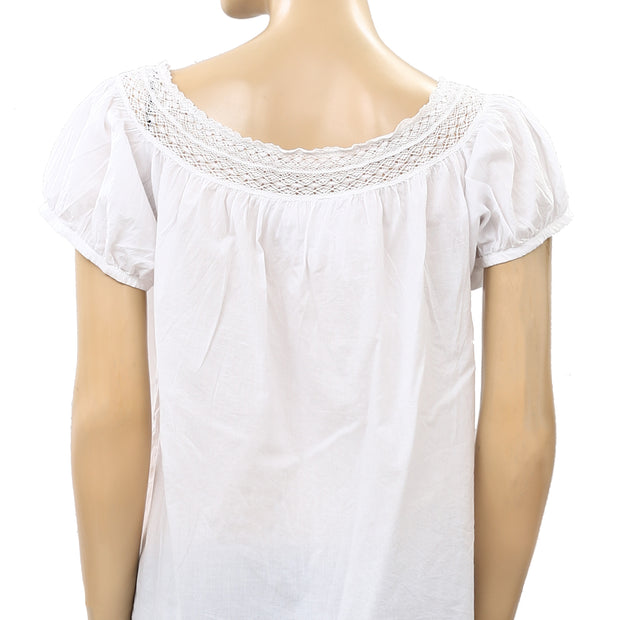 Odd Molly Anthropologie Coney Island Lace Shirt Tunic Top