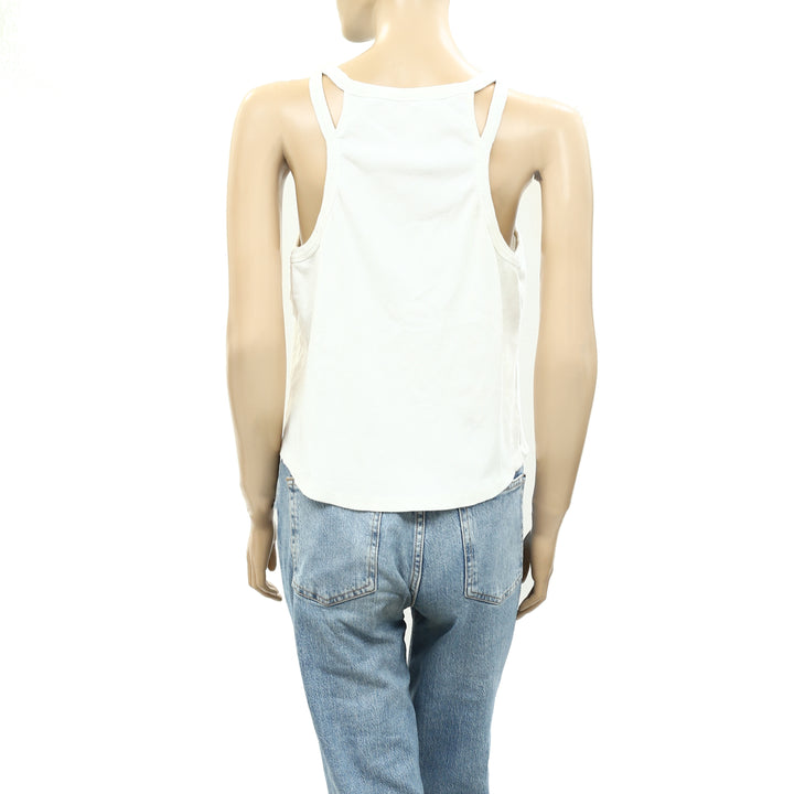 Daily Practice by Anthropologie Ribbed Tank Blouse Shirt Top