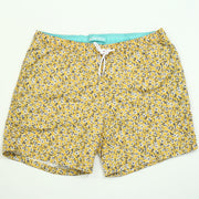 Bonobos Riviera Recycled Swim Trunks Floral Printed Yellow Shorts