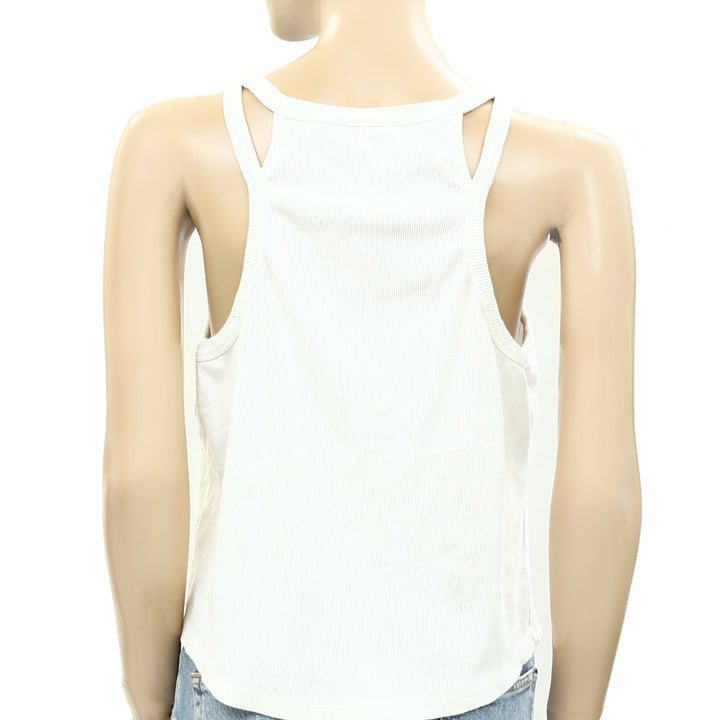 Daily Practice by Anthropologie Ribbed Tank Blouse Shirt Top