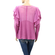 Free People La Cienega Blouse Top