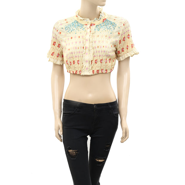 Free People Ditsy Floral Printed Crop Top