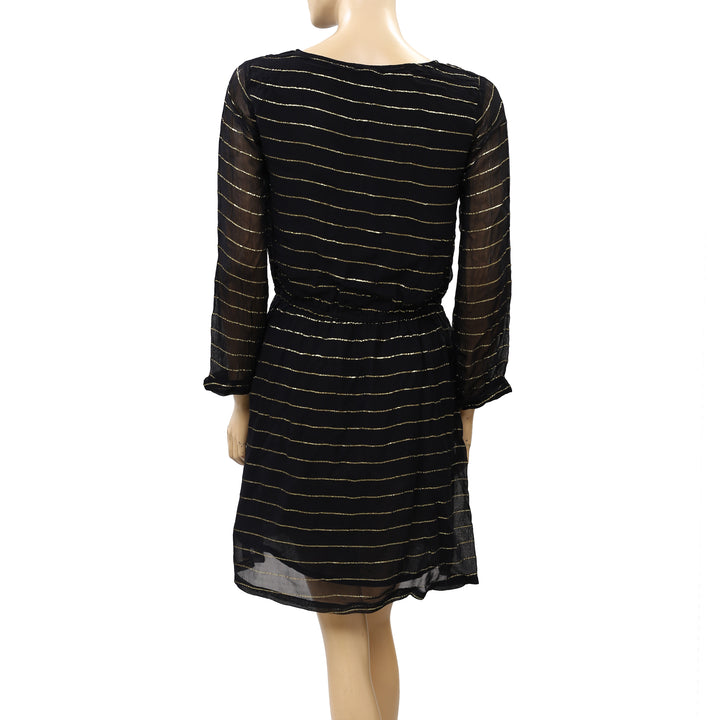 Petites Mendigote Valentina Lurex Striped Dress