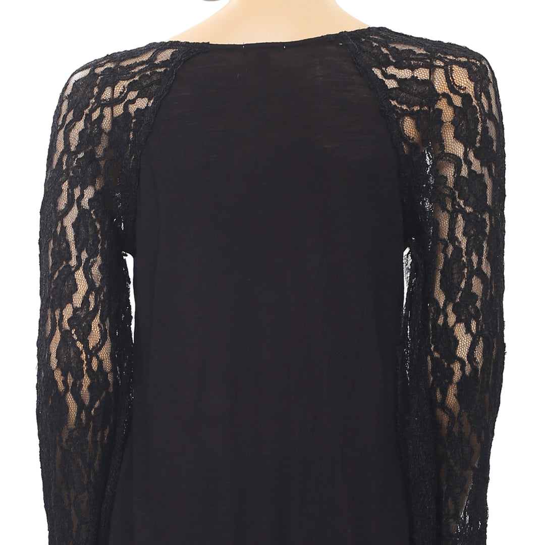 Ecote Urban Outfitters Mesh Embroidered Tunic Top