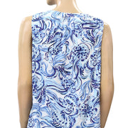 Lilly Pulitzer Essie Floral Printed Tank Tunic Top