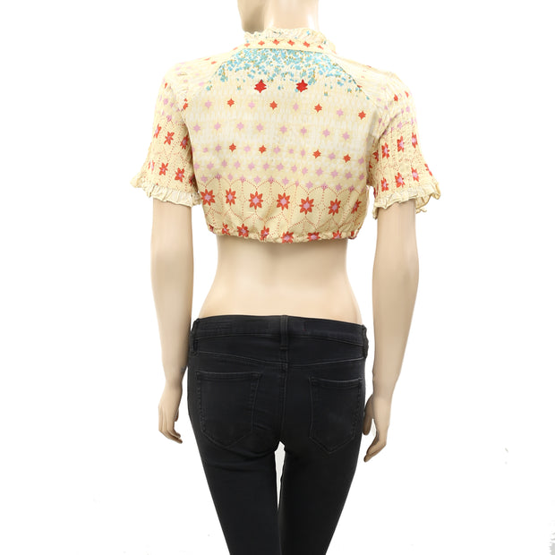 Free People Ditsy Floral Printed Crop Top