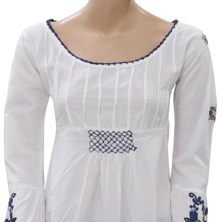 Odd Molly Anthropologie Embroidered Tunic Top