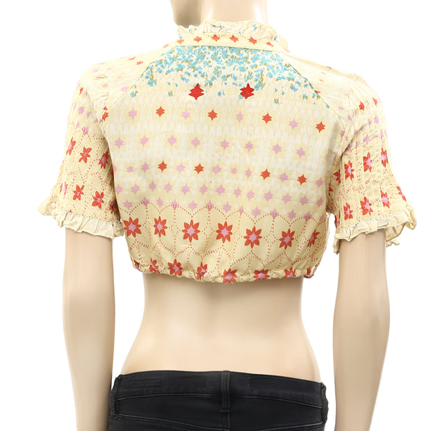 Free People Ditsy Floral Printed Crop Top