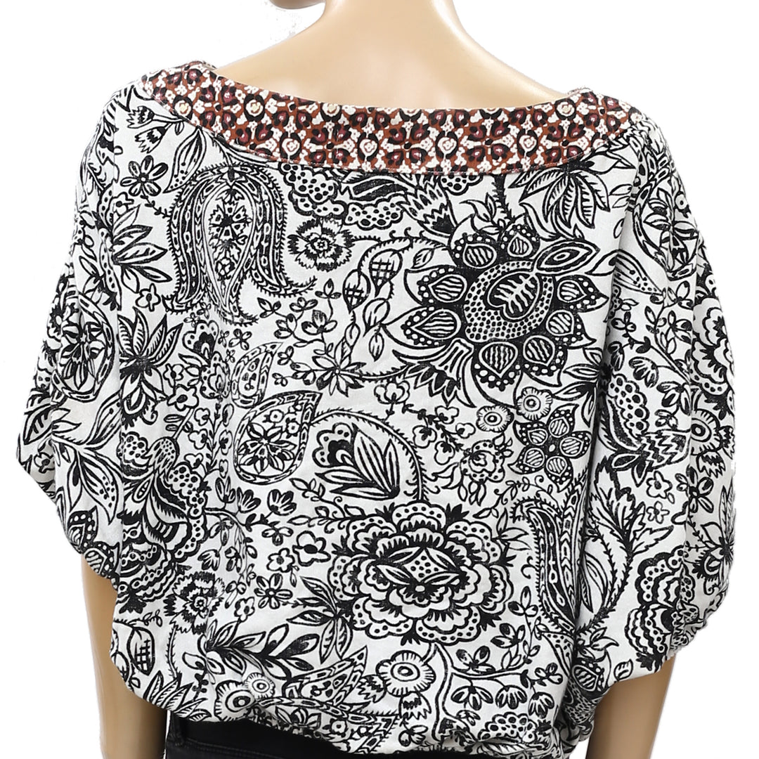 Anthropologie Samia Eye Catching Print Oversized Blouse Top