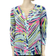 Lilly Pulitzer Printed Blouse Shirt Tunic Top
