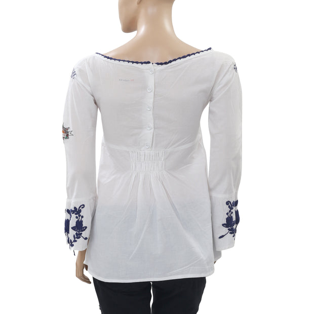Odd Molly Anthropologie Embroidered Tunic Top