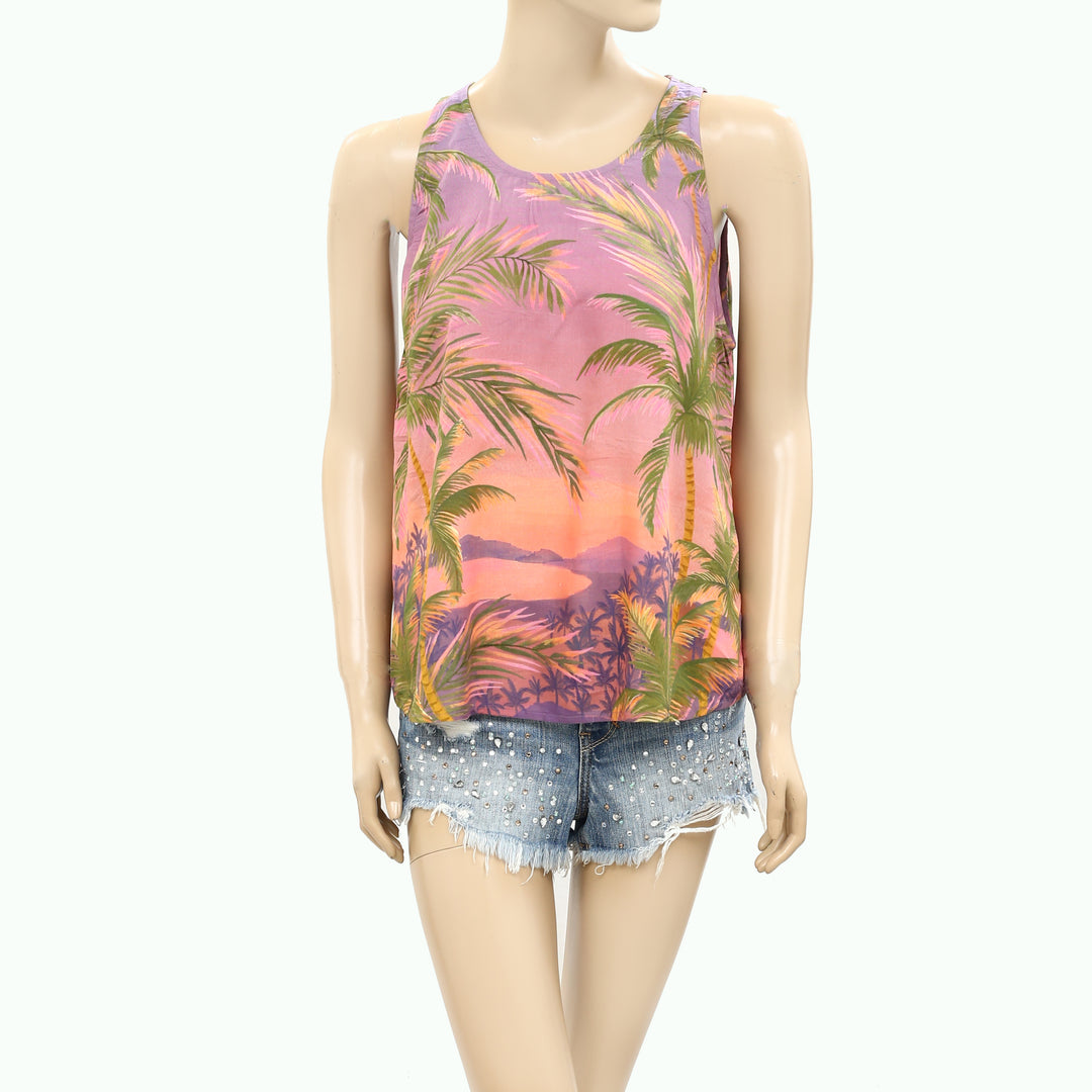 Farm Rio Anthropologie Sossego Tank Blouse Top