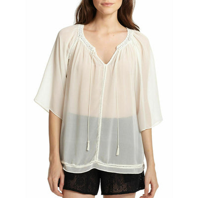 Alice + Olivia Mapton Crochet Lace Blouse Top