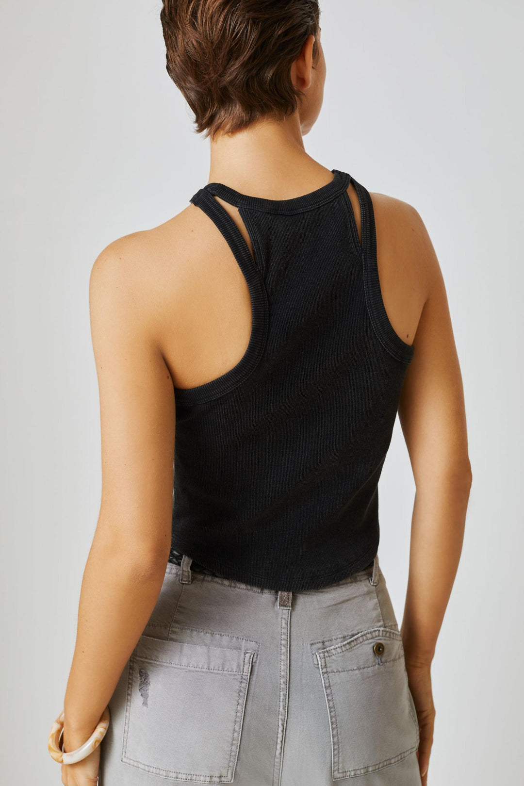 Daily Practice by Anthropologie Ribbed Tank Blouse Shirt Top