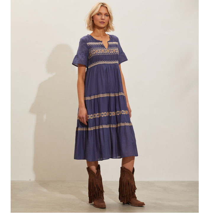 Odd Molly Anthropologie Signe Long Midi Dress