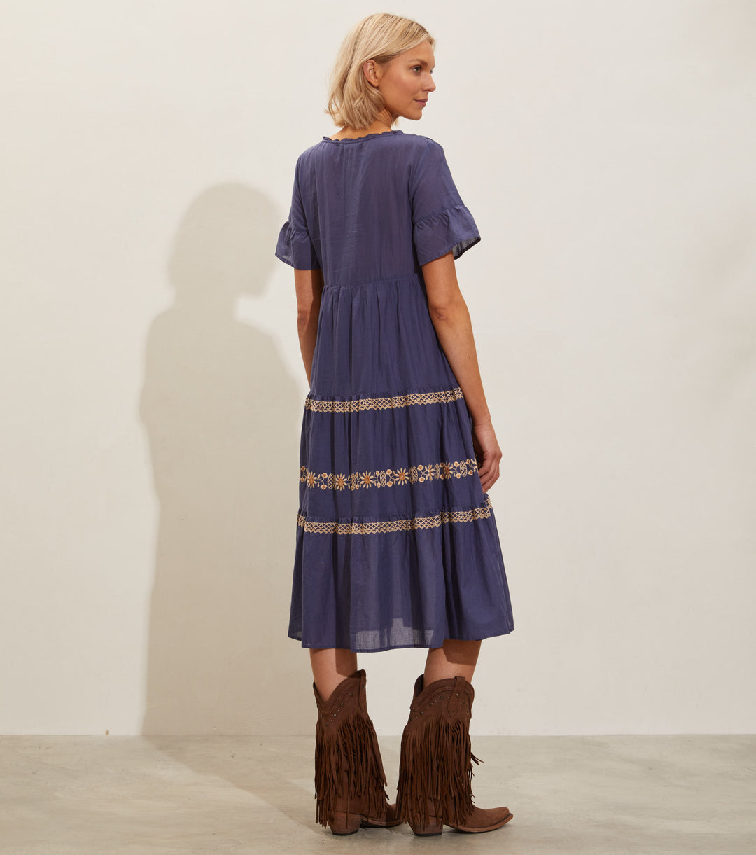 Odd Molly Anthropologie Signe Long Midi Dress