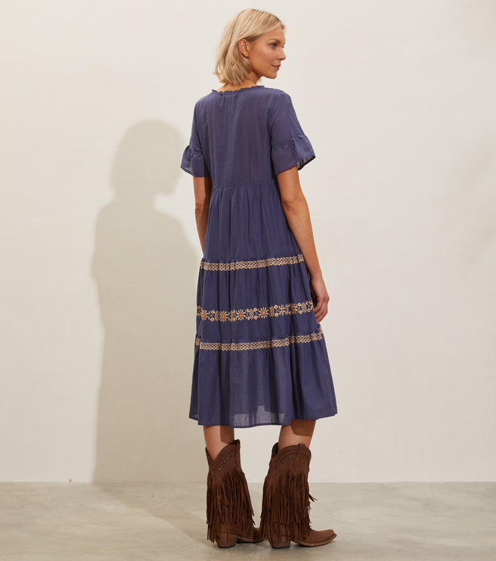 Odd Molly Anthropologie Signe Long Midi Dress