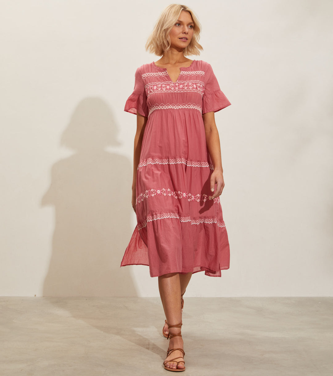 Odd Molly Anthropologie Signe Long Midi Dress
