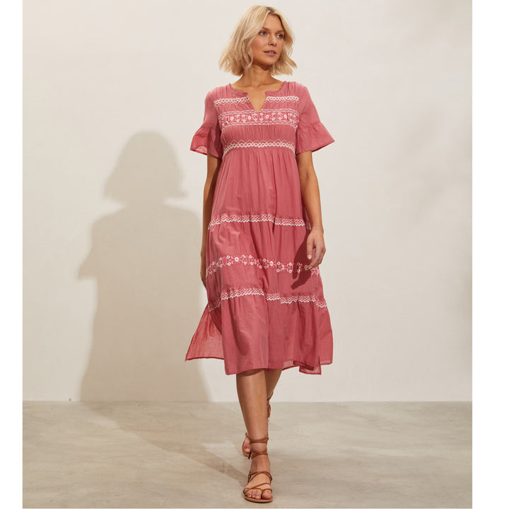 Odd Molly Anthropologie Signe Long Midi Dress