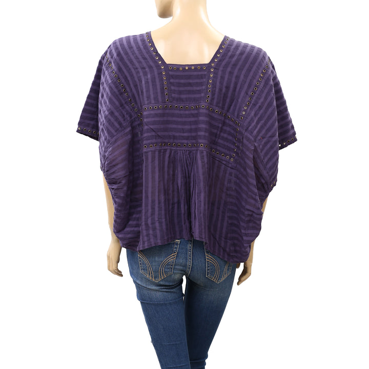 Laurence Bras Paris Studded Blouse Top S T1