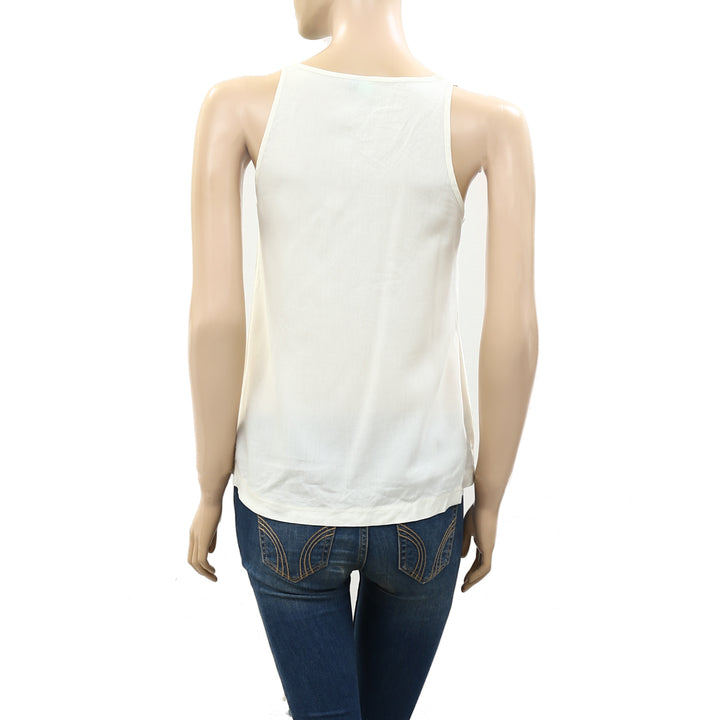 Farm Rio Anthropologie Basic Regatta Tank Blouse Top