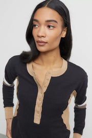 BDG Urban Outfitters Basil Henley Tee Top