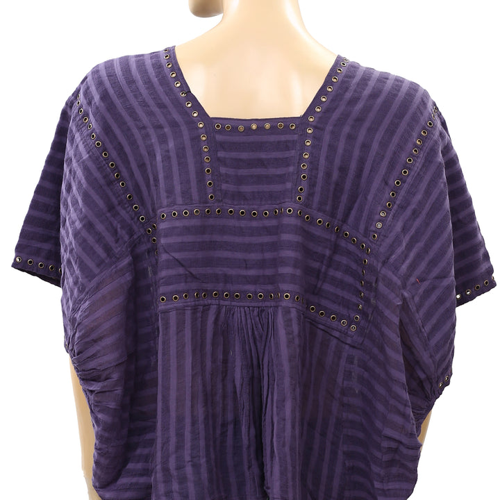 Laurence Bras Paris Studded Blouse Top S T1