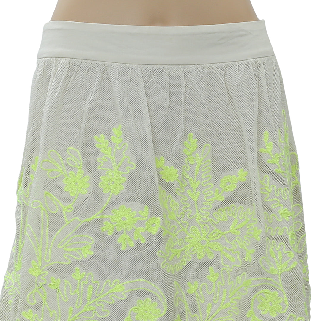 Vanessa Virginia Anthropologie Electric Vines Skirt