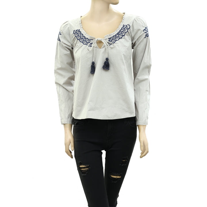 Odd Molly Anthropologie Touch Me Lullabye Blouse Top