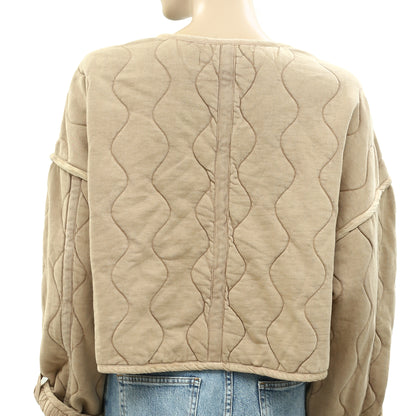 Free People Gwynnie Quilted Jacket Top