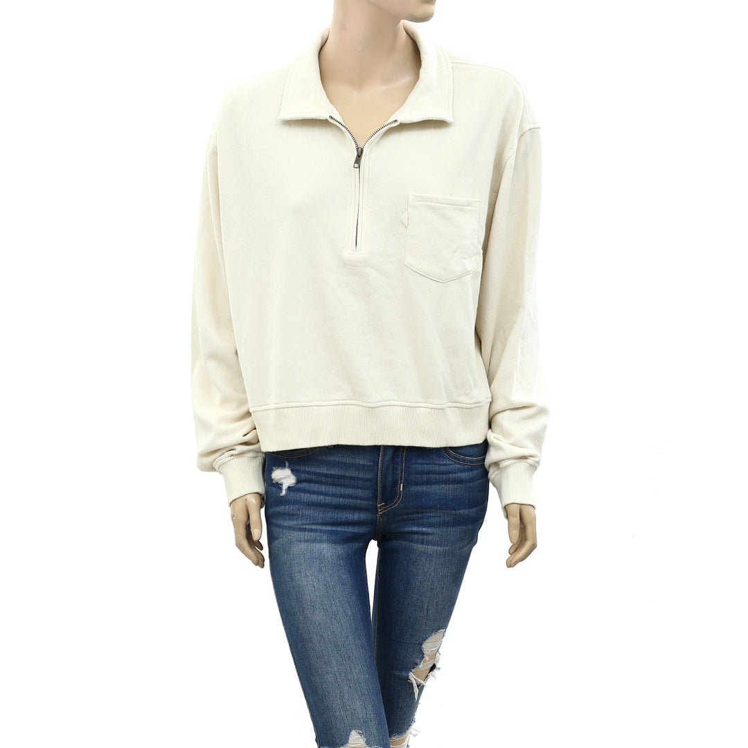 BDG Urban Outfitters Ellie Half-Zip Sweatshirt Top