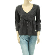 Odd Molly Anthropologie Buttondown Embroidered Blouse Top