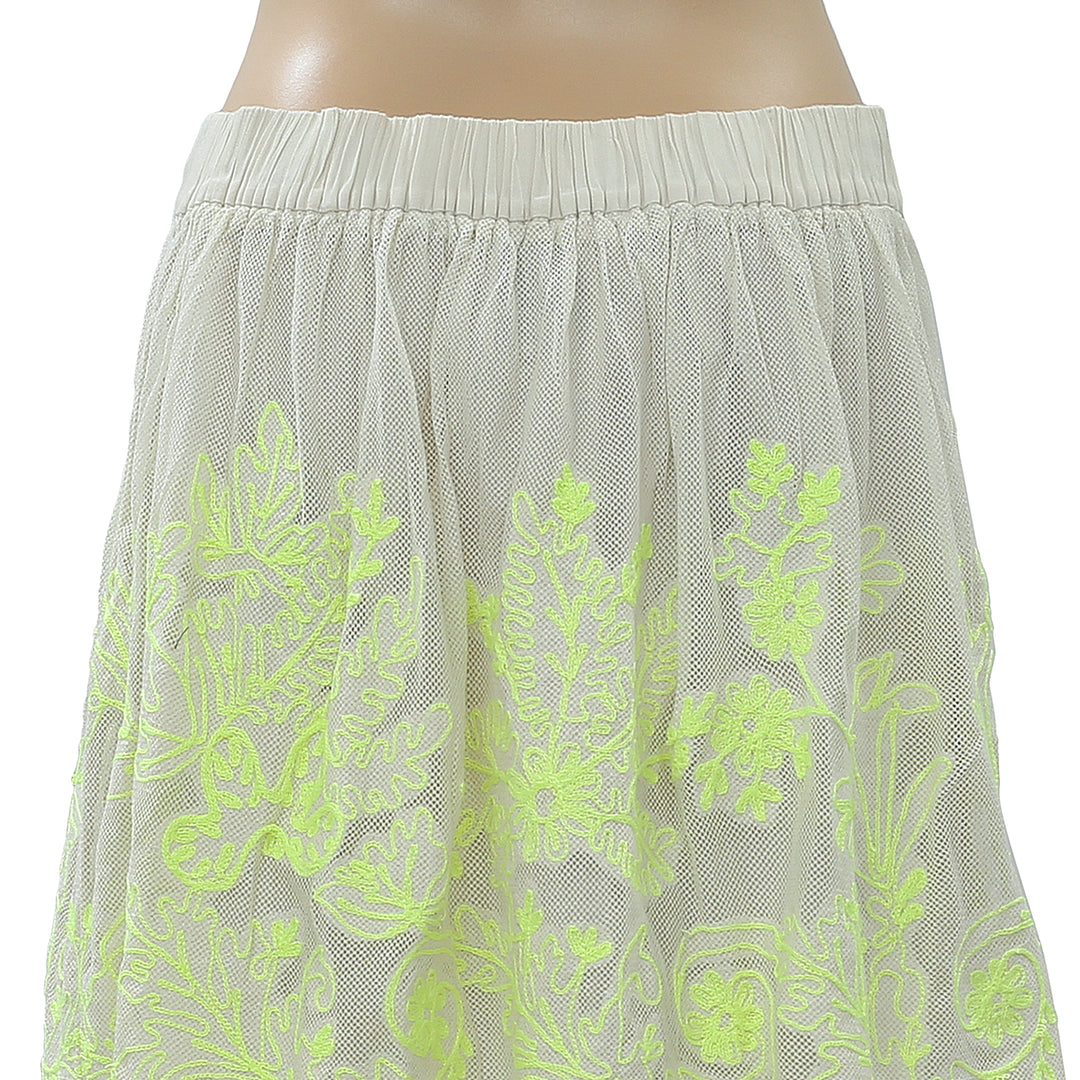 Vanessa Virginia Anthropologie Electric Vines Skirt