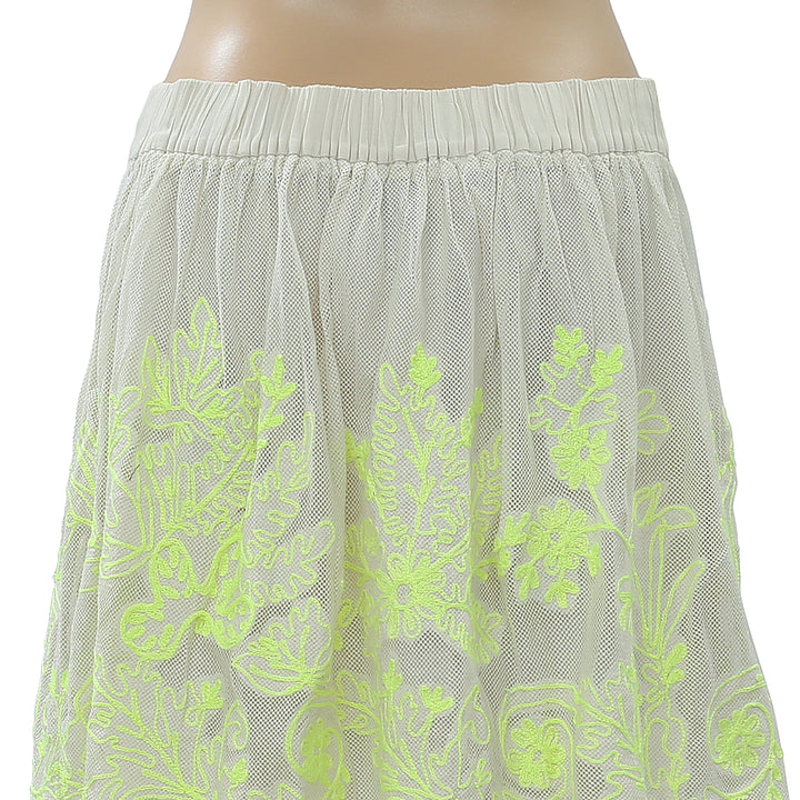 Vanessa Virginia Anthropologie Electric Vines Skirt