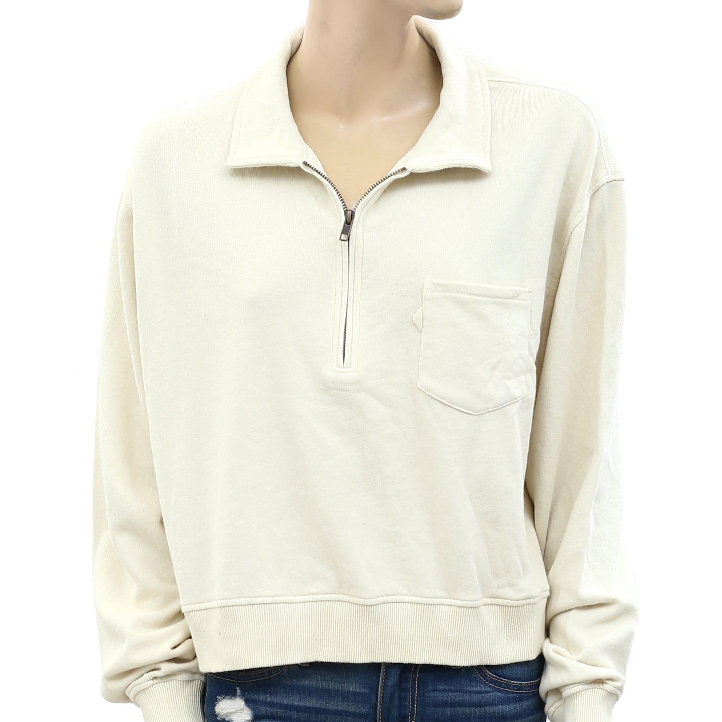 BDG Urban Outfitters Ellie Half-Zip Sweatshirt Top