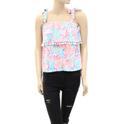 Lilly Pulitzer Printed Tank Blouse Top
