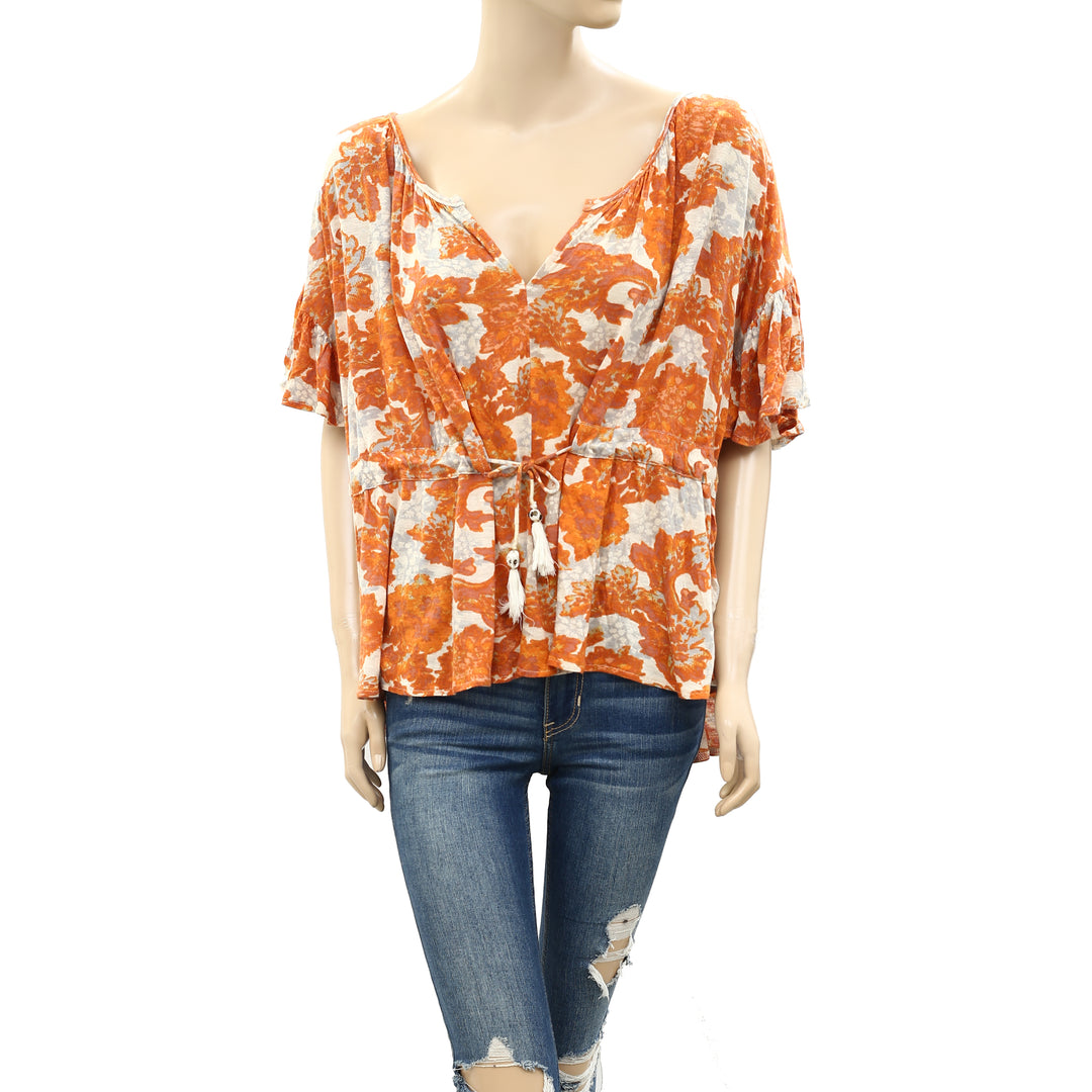 Free People Riverbend Printed Tunic Top