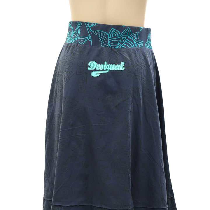 Desigual Rubber Floral Printed Mini Skirt