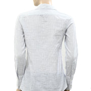 Nili Lotan Cotton Voile NL Striped Buttondown Shirt Tunic Top