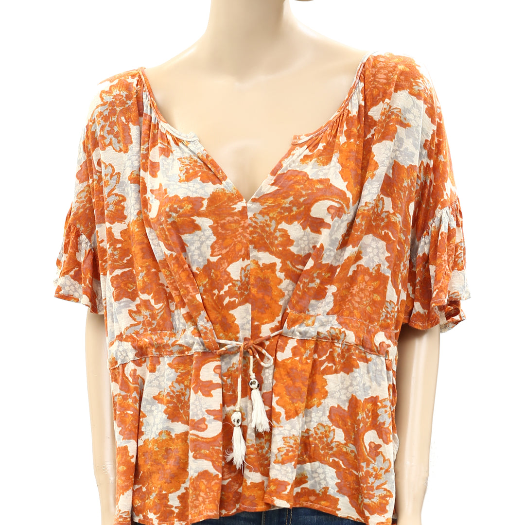 Free People Riverbend Printed Tunic Top