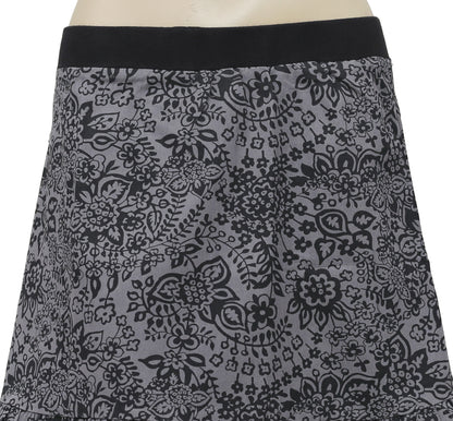 Desigual Floral Printed Black & Gray Kids Girls Skirt 11/12  Years
