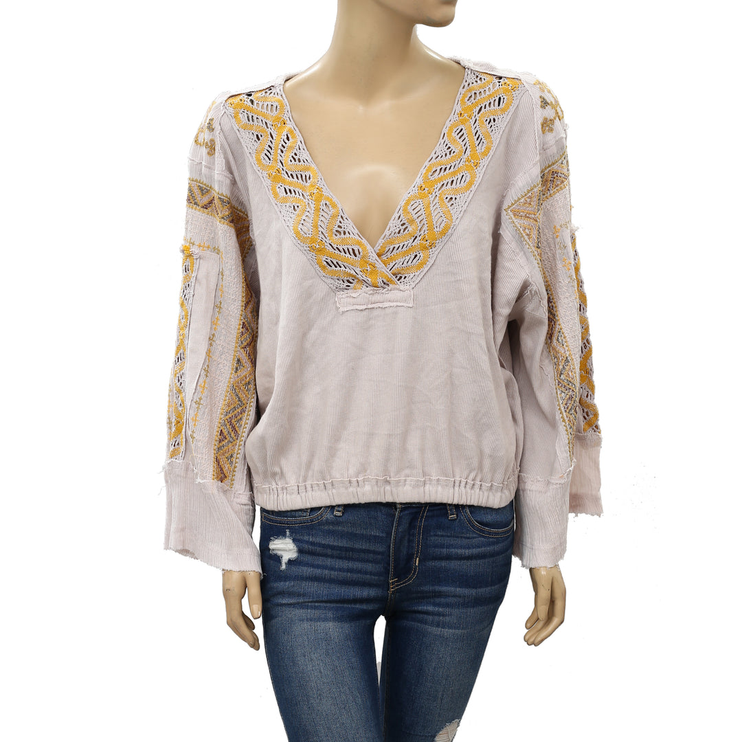 Free People Cross Country Blouse Top