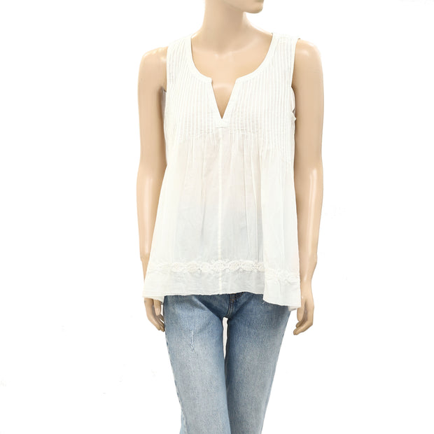 Odd Molly Anthropologie Pintuck Embroidered Tunic Top