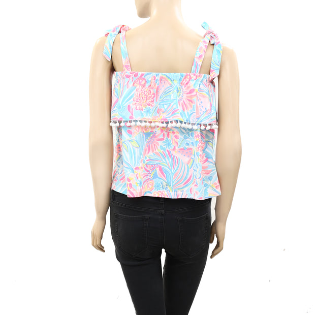 Lilly Pulitzer Printed Tank Blouse Top