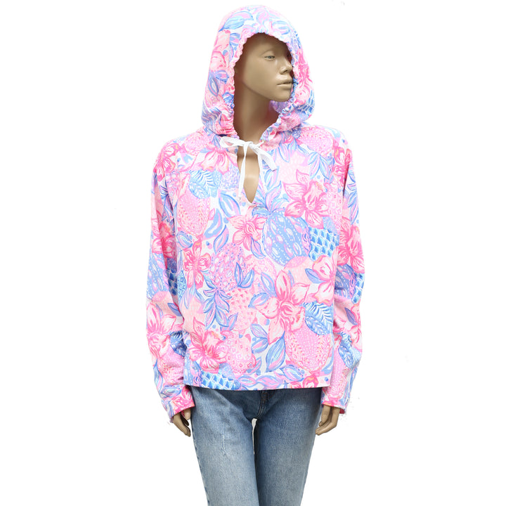 Lilly Pulitzer Kiawah Cropped Hoodie Top