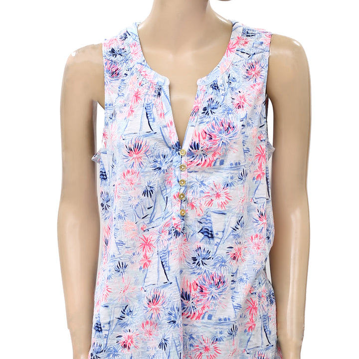 Lilly Pulitzer Essie Sea to Shining Sea Printed Tank Top