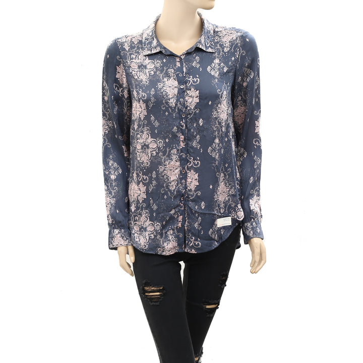 Odd Molly Anthropologie Floral Print Tunic Shirt Top