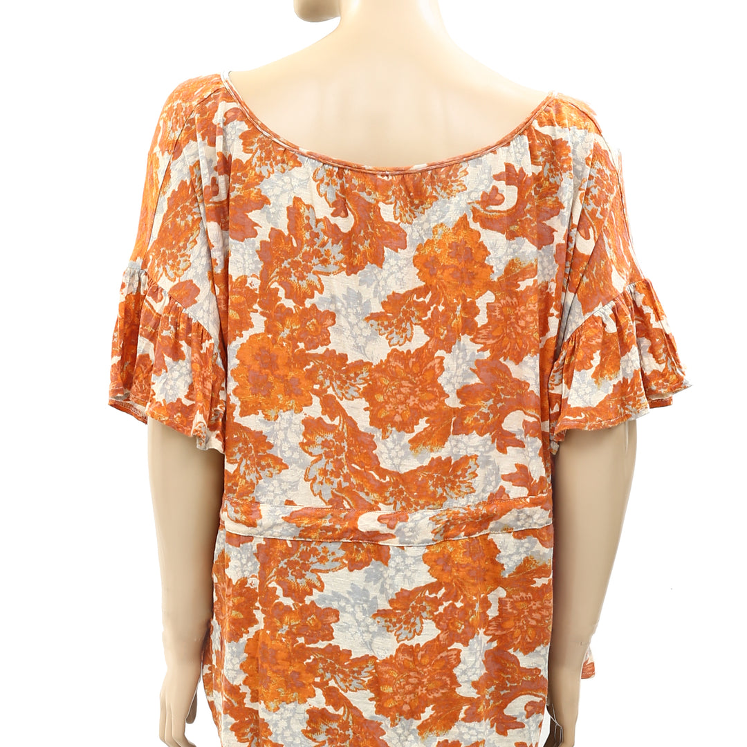 Free People Riverbend Printed Tunic Top