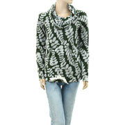 Throttleman Floral Printed Pullover Sweater Tunic Top